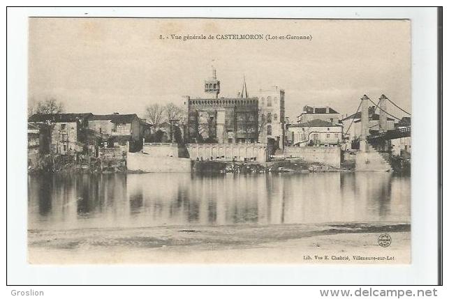 VUE GENERALE DE CASTELMORON LOT ET GARONNE 8 (PONT SUSPENDU) - Castelmoron