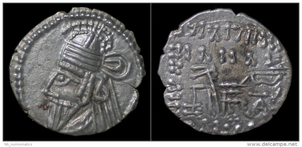 Parthian Kingdom Osroes II AR Drachm - Greche