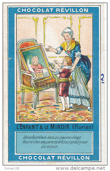 CHROMOS - CHOCOLAT REVILLON - L'ENFANT & LE MIROIR - Revillon