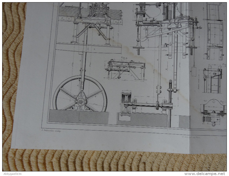 SCIERIE MECANIQUE A CYLINDRES ET A UNE SEULE LAME, PAR M. COCHOT Publication Industrielle Petitcolin Rémond Armengaud - Machines