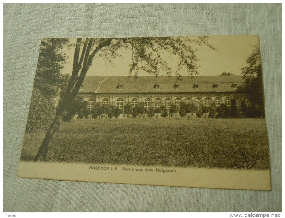 AK CP ---ANSBACH --PARTIE AUS DEM HOFGARTEN - Ansbach