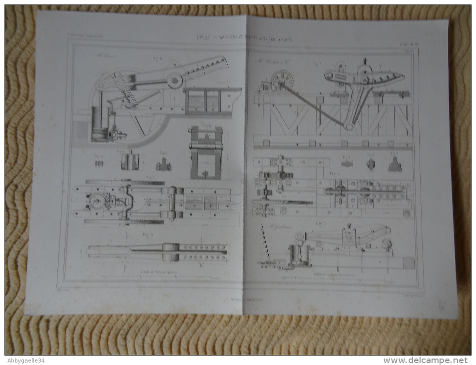 FORGES _ SQUEEZERS OU PRESSES A CINGLER LA LOUPE Publication Industrielle Dulos, Chardon, Armengaud - Macchine