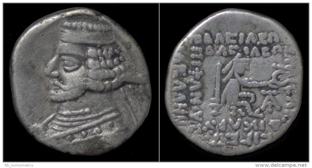 Parthian Kingdom Orodes II AR Drachm - Griechische Münzen