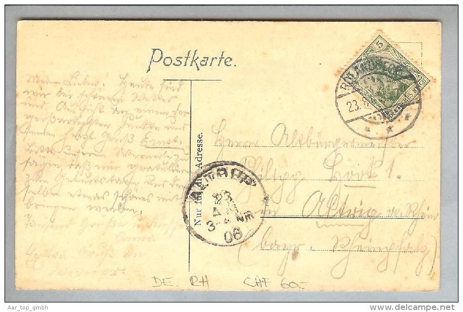 AK De RP Rolandseck 1906-08-23 Litho L.Glaser - Rhein-Hunsrueck-Kreis