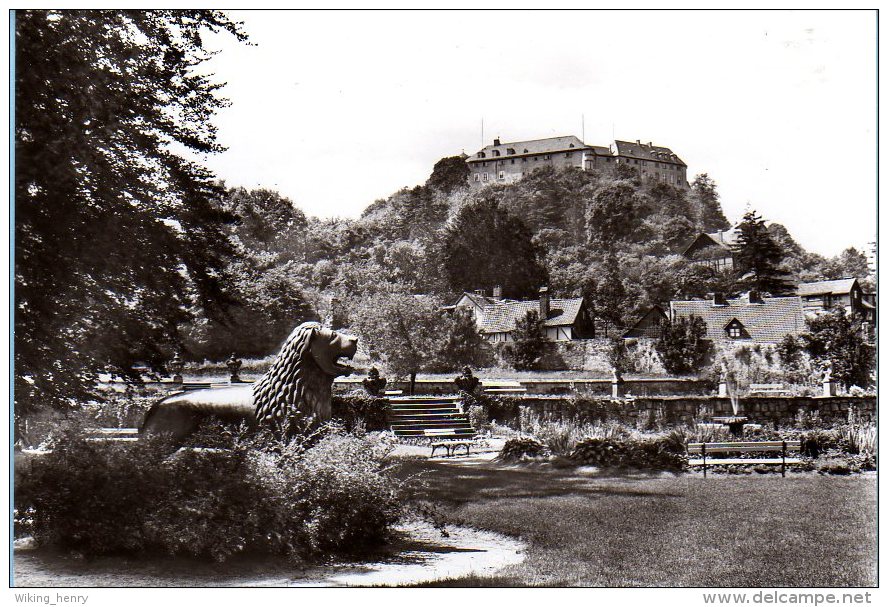 Blankenburg Harz - S/w Terrassengarten Hinter Dem Kleinen Schloß - Blankenburg