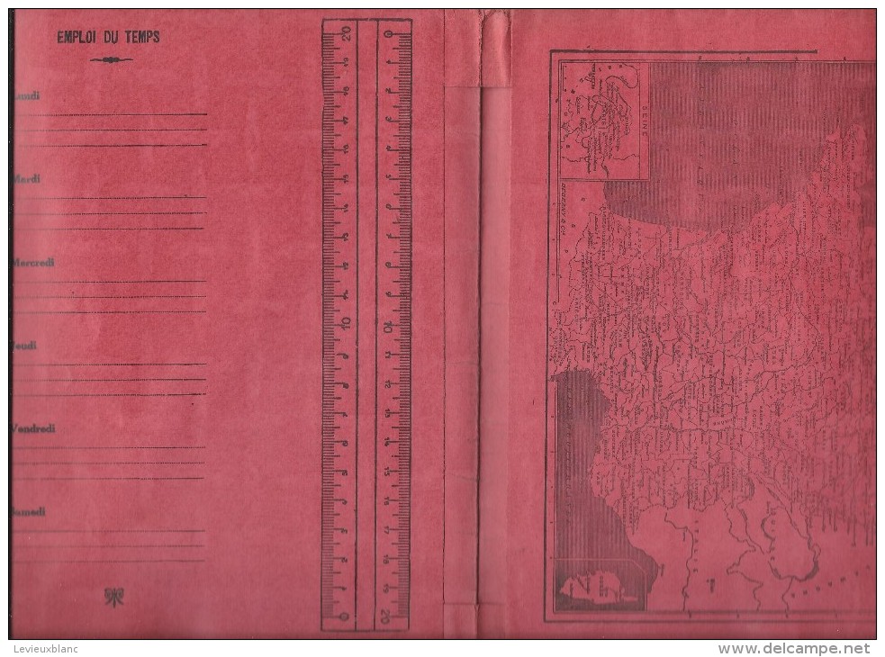 Couvre-Cahier/ " Normandie"/Emploi Du Temps/Décimétre/Carte/Tablesde Calcul/Yvetot/Deberny/Vers 1940-50   CAH52 - Copertine Di Libri