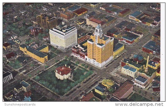 Minnesota Rochester Birds Eye View Of Civic Center - Rochester