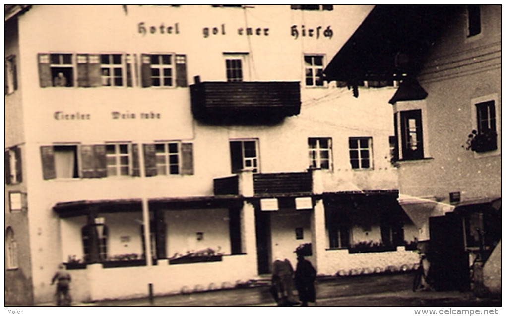 FOTOKARTE HOTEL GOLDENER HIRSCH 6600 REUTTE TIROL ÖSTERREICH CARTE PHOTO Gevaert FOTOKAART 3998 - Reutte