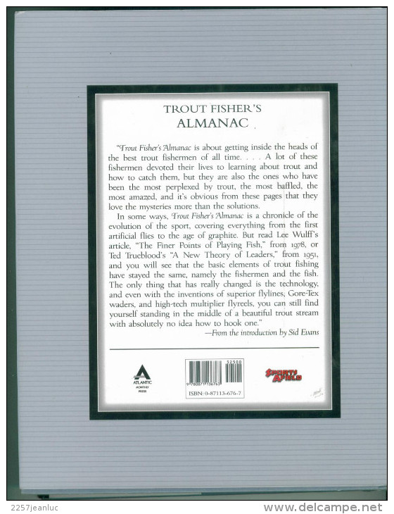 Livre: Trout Fisher'S Almanac Sports Afied Expert Advice From Americas's Greatest Anglers - Autres & Non Classés