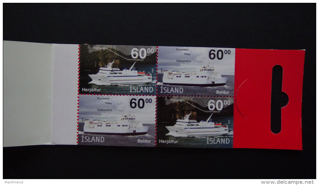 Iceland - 2003 - Mi: 1036-7-booklet**MNH - Look Scan - Carnets