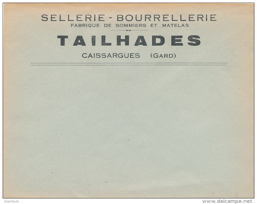 30 // CAISSARGUES / ENVELOPPE SELLERIE BOURRELLERIE TAILHADES - Unclassified