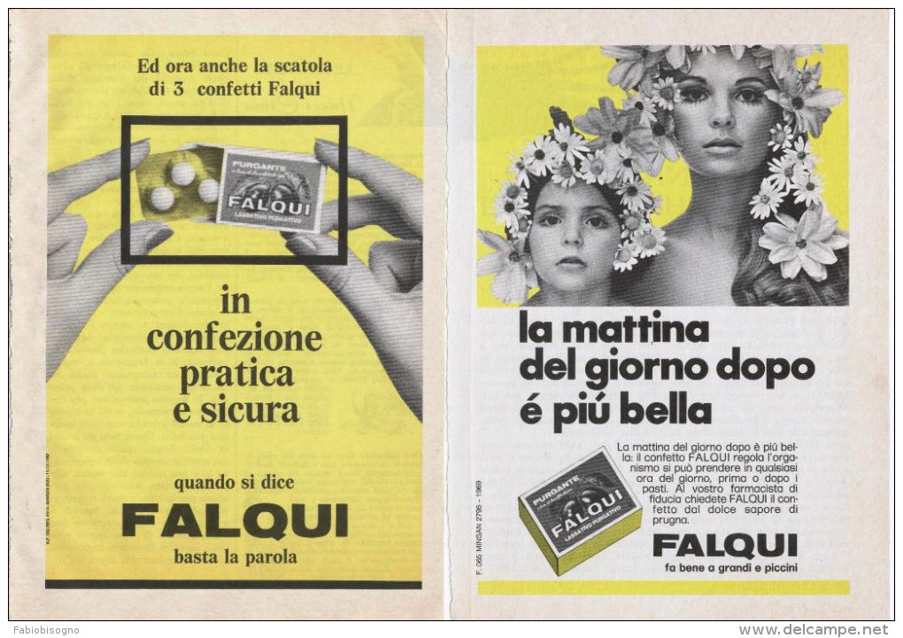 1968/69 -  FALQUI  -  4 Pagine Pubblicità Cm. 13 X 18 - Revistas