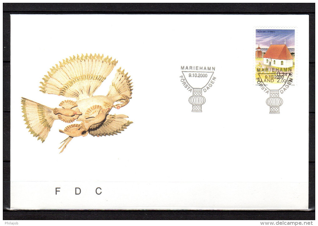 ALAND 1997 2000 : 2 Enveloppes 1er Jour : " EGLISES ". FDC - Aland