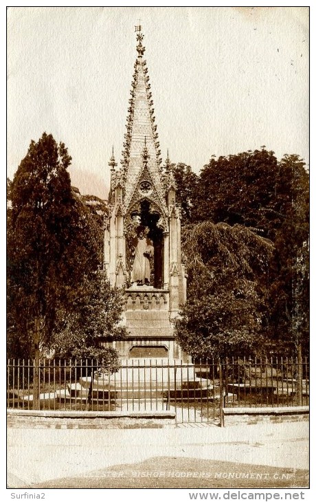 GLOS - GLOUCESTER - BISHOP HOOPERS MONUMENT 1905 RP Gl354 - Gloucester