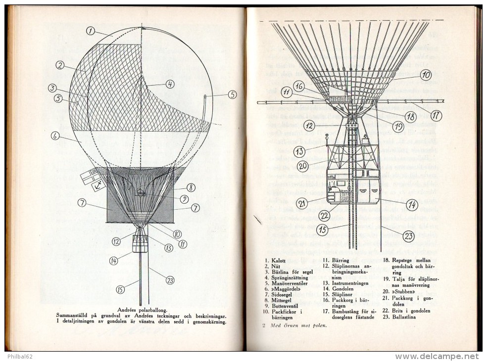 Med Ornen Mot Polen. Andrée Polarexpedition. Copyright 1930, Albert Bonnier, Stockholm. - Scandinavian Languages