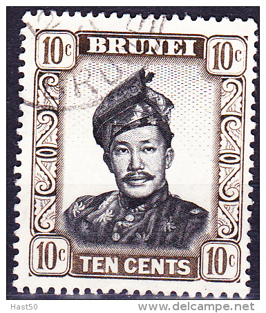 Brunei - Sultan Omar Ali Saifuddin 1952 - Gest. Used Obl. - Brunei (...-1984)