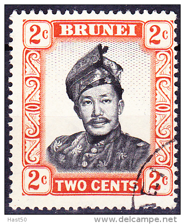 Brunei - Sultan Omar Ali Saifuddin 1952 - Gest. Used Obl. - Brunei (...-1984)