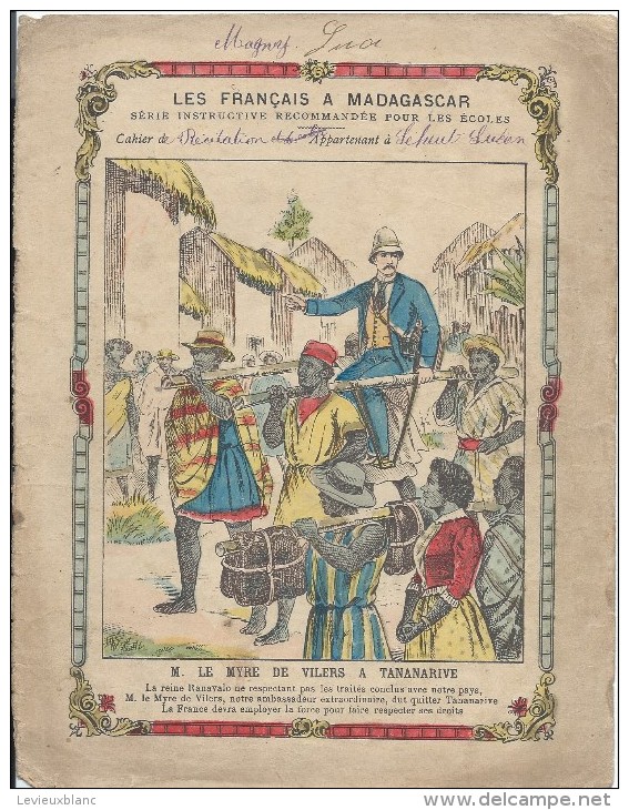 Couverture De Cahier D´écolier/Les Français à Madagascar /Myre De Vilers//Vers 1895-1905   CAH78 - Other & Unclassified