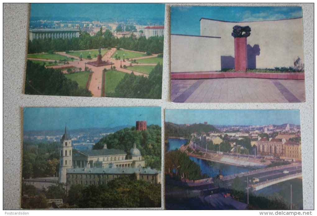 VILNIUS. 10 Postcards Lot. 1970s - Lituania