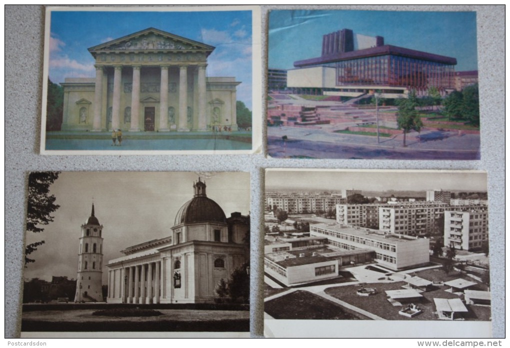 VILNIUS. 10 Postcards Lot. 1970s - Lituania