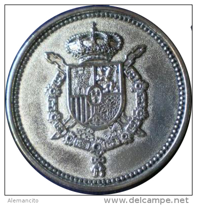 COLECCION. DE 5 MEDALLAS DE 4 CMS DE DIAMETRO DE LA FAMILIA REAL : BAÑADAS EN PLATA DE GRAN MODULO CON ESCUDO REAL Y LA