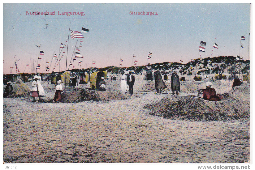 AK Nordseebad Langeroog Langeoog - Strandburgen - 1914 (18703) - Langeoog