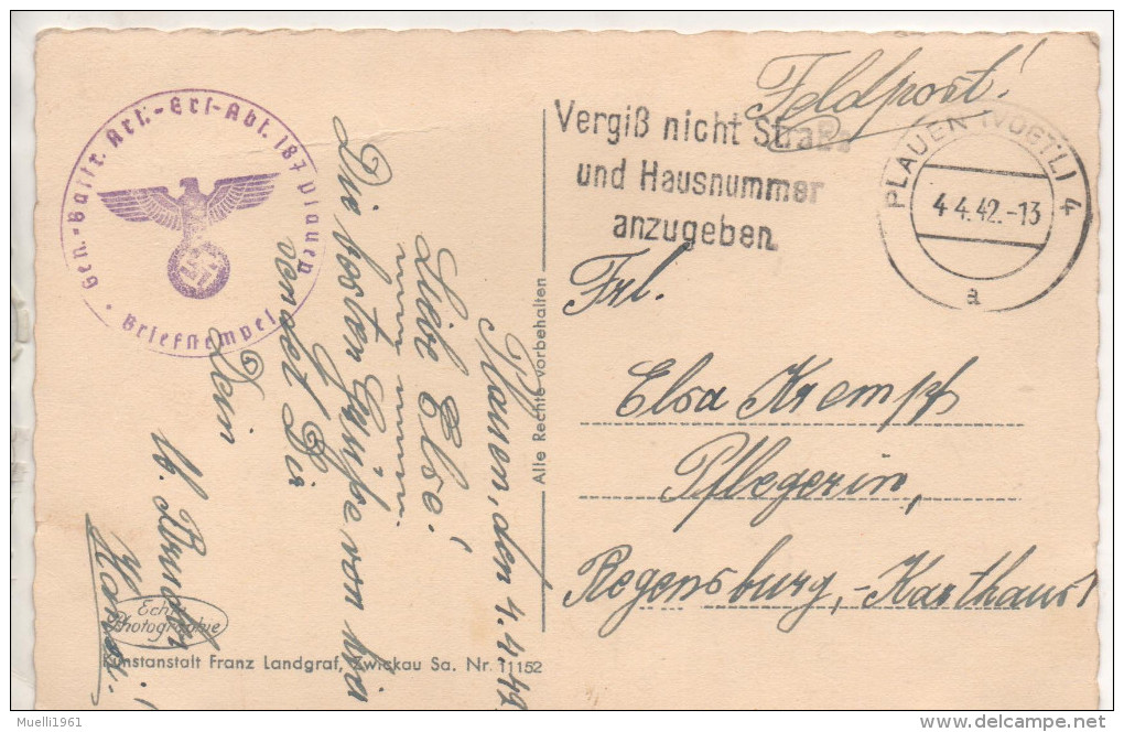 Nr.  5642,  Plauen,  Feldpost - Plauen