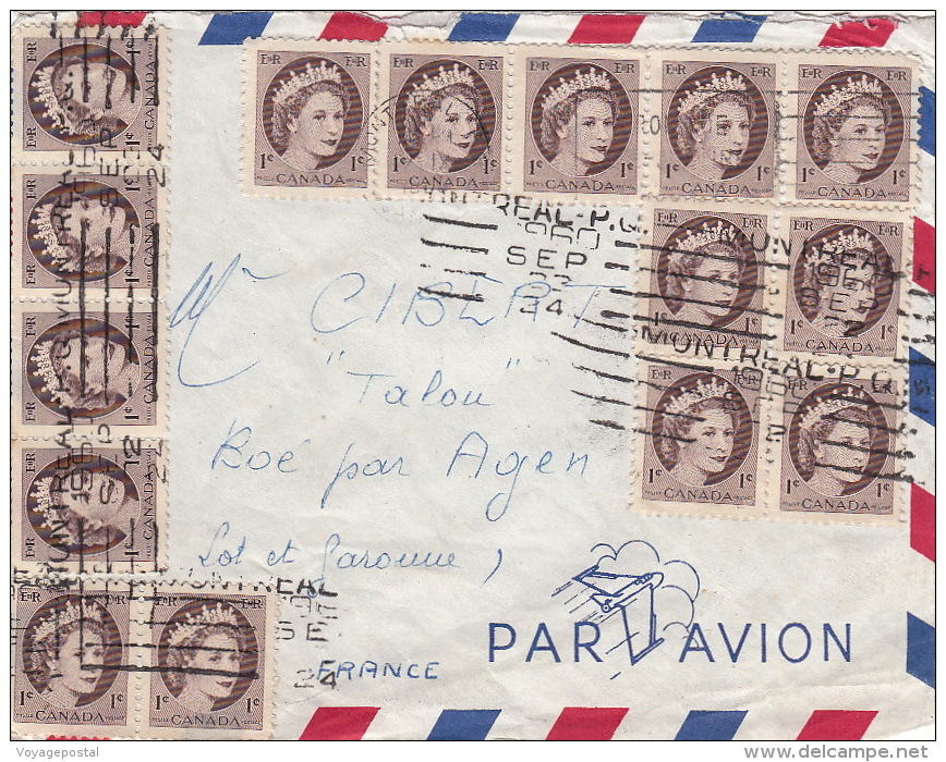 Lettre Montreal, 1ctsx15 Pour La France 1960 - Brieven En Documenten