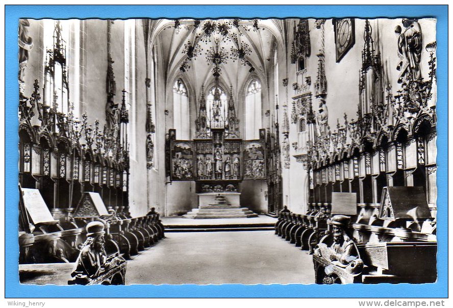 Blaubeuren - S/w Klosterkirche Chorgestühl Mit Hochaltar - Blaubeuren