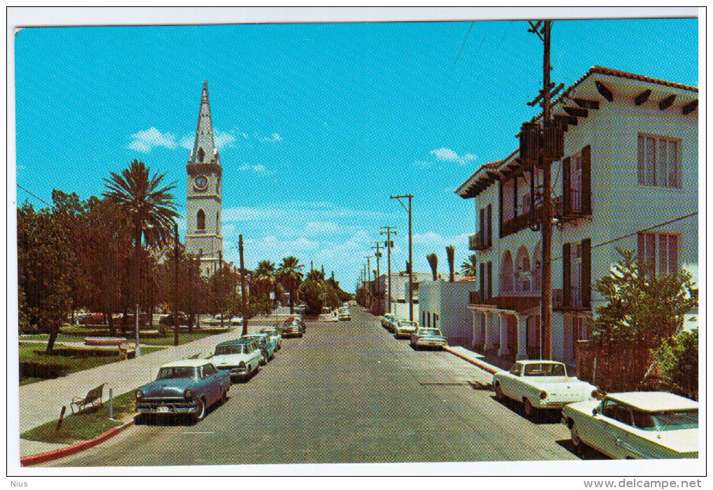 United States USA, Nuevo Laredo, San Agustin Church And Plaza, Mexico, Texas - Laredo
