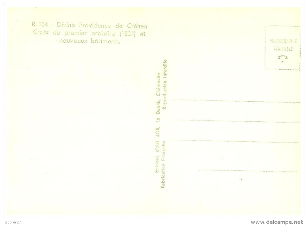 CPSM   CREHEN   ,   La Divine Providence , Croix Du Premier Oratoire Et Le Nouveaux Batiments - Créhen