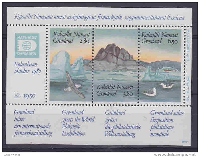 Greenland 1987 Hafnia  M/s ** Mnh (25355A) Promotion - Unused Stamps