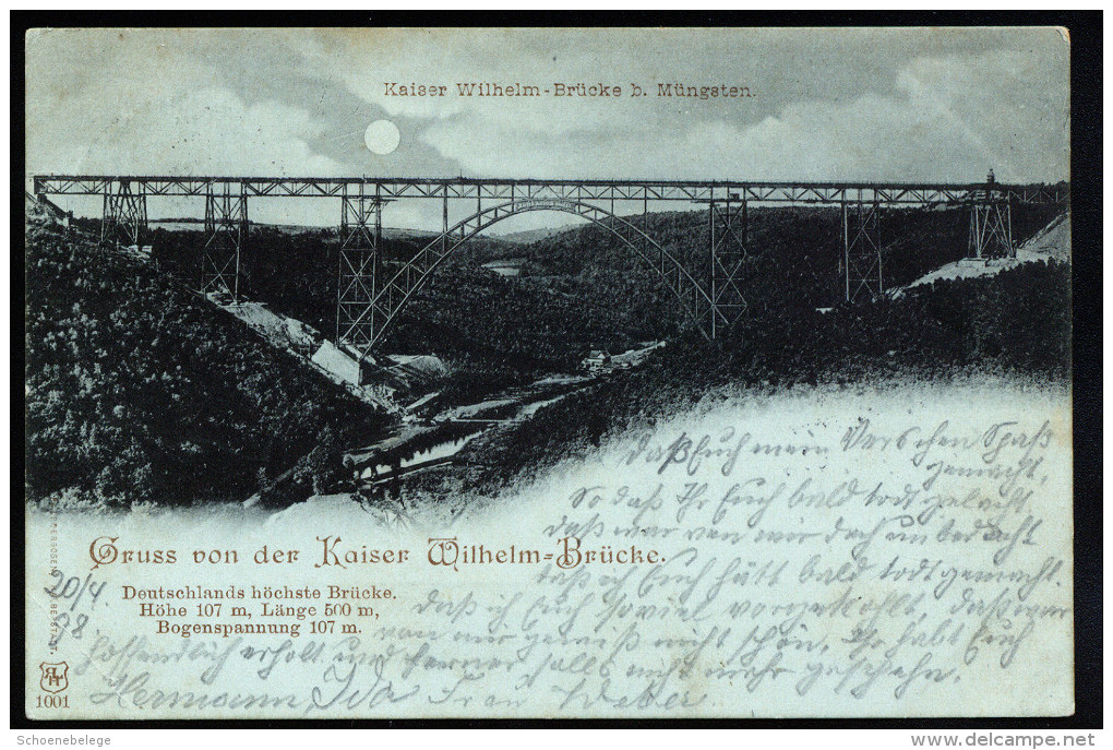 A3407) DR Grüsse Von Der Kaiser-Wilhelm-Brücke 1898 Gelaufen - Gruss Aus.../ Gruesse Aus...