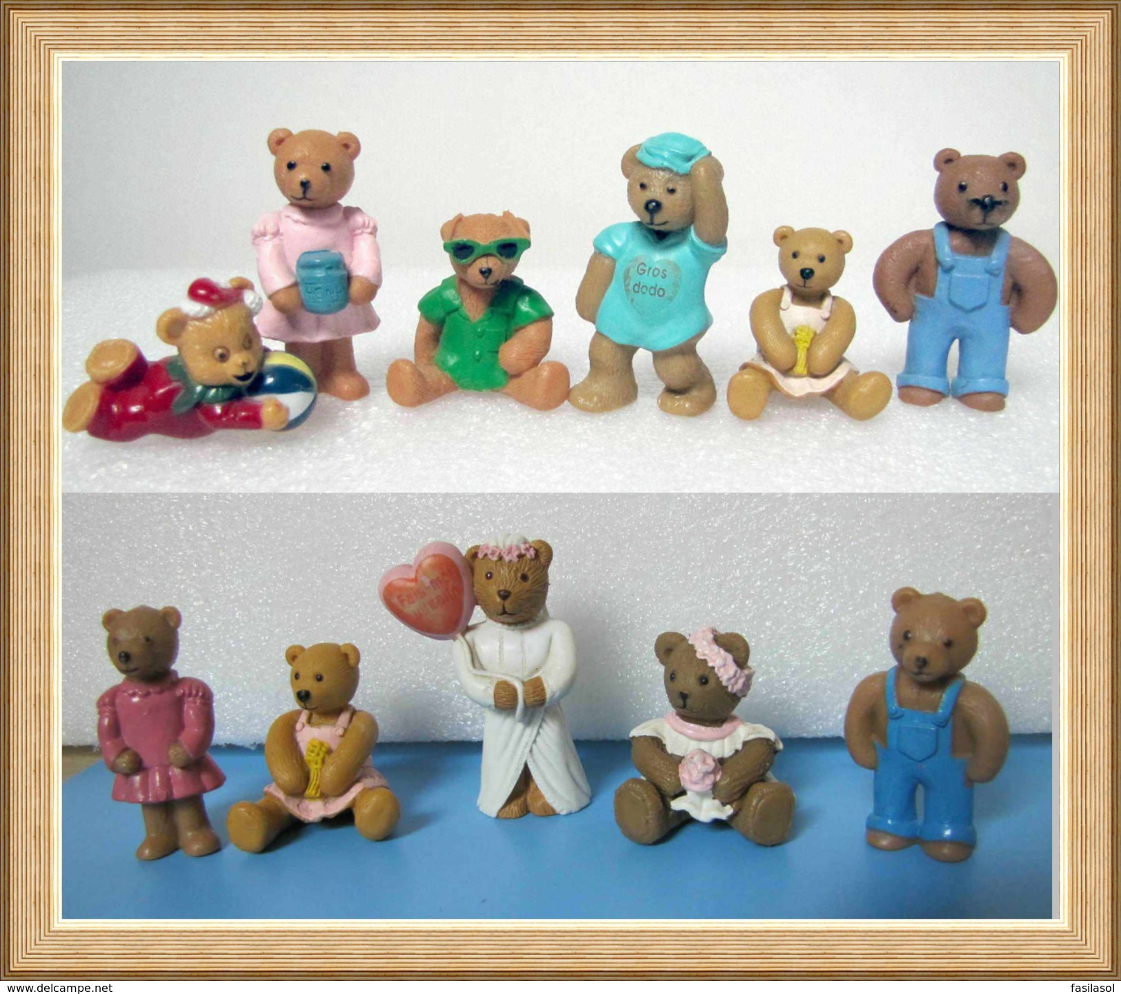 Figurines Kellogg's 1996 : 11 Oursons "Teddy" - Sonstige & Ohne Zuordnung