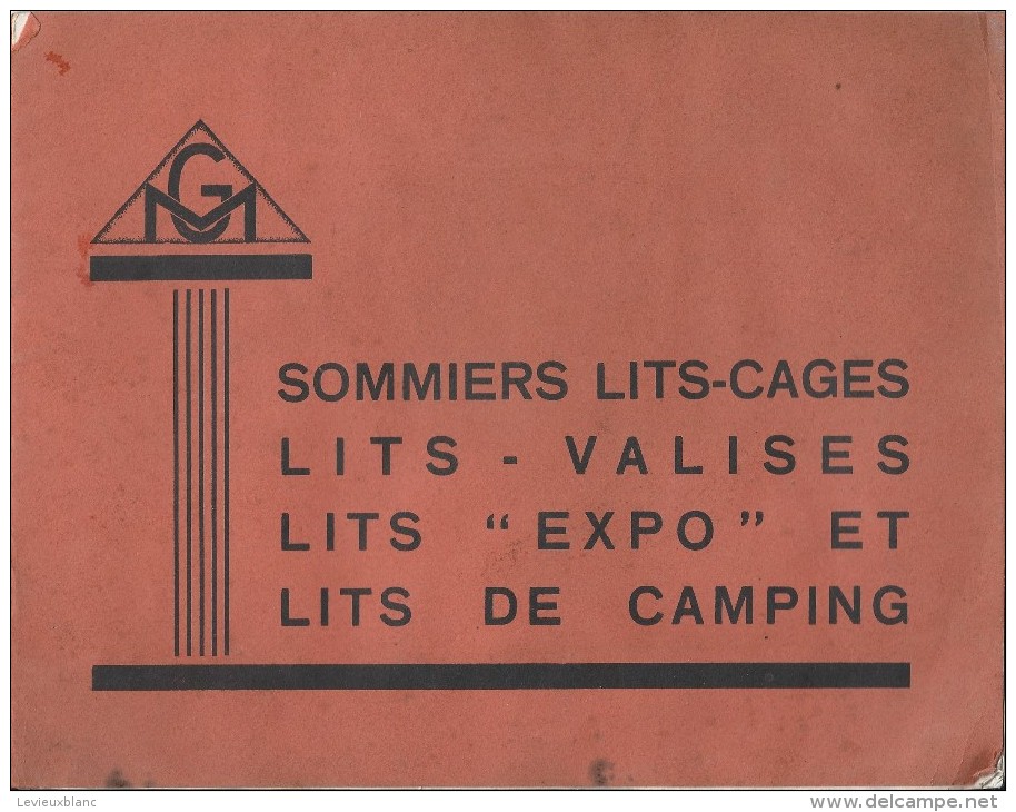 Catalogue/Ameublement/ Literie / Sommiers/Lits Cages/Valises Lits/Artmann/Rue Jean-colly/Paris/Vers 1932      CAT106 - Autres & Non Classés