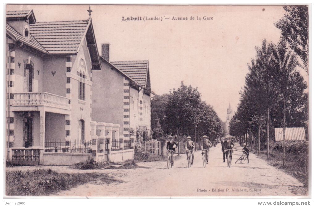 LABRIT - Avenue De La Gare -ed. P. Aldebert - Labrit