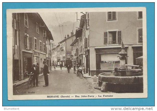 CPSM Rue Jules Ferry - La Fontaine MODANE 73 - Modane