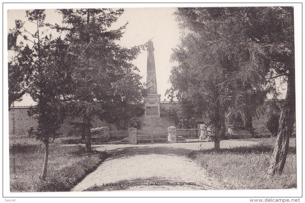 ARTENAY  -  Le Monument De 1870. - Sonstige & Ohne Zuordnung