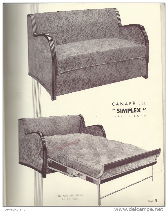 Catalogue/Ameublement/ Siéges -Fauteuils-Canapés Lits/Transformables SARCO/Paris/Vers 1925-1930      CAT107 - Autres & Non Classés