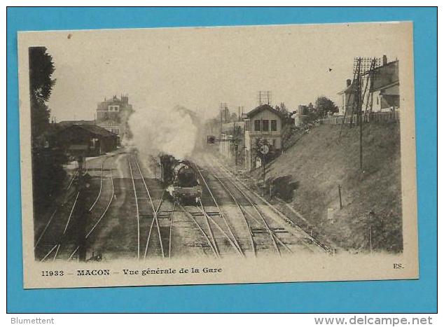 CPA 11933 - Chemin De Fer Train Vue Générale De La Gare MACON 71 - Macon