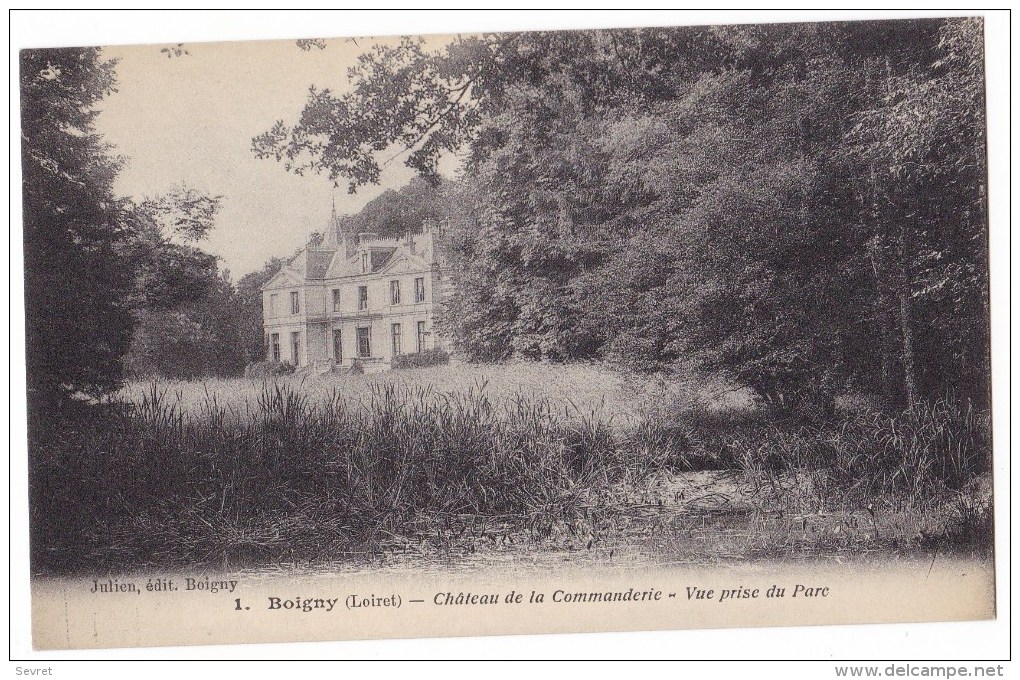 BOIGNY  - Château De La Commanderie - Vue Prise Du Parc. - Andere & Zonder Classificatie