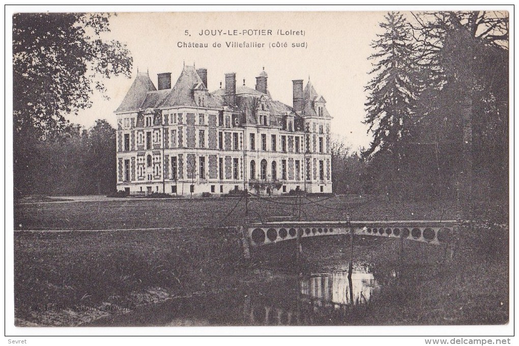 JOUY LE POTIER  - Château De Villefailler . Cliché Rare. - Other & Unclassified