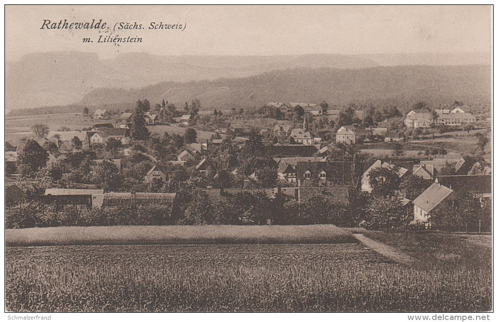 AK Rathewalde Sächsische Schweiz Bei Hohnstein Heeselicht Ehrenberg Waltersdorf Lohsdorf Rathen Schandau Porschdorf - Hohnstein (Saechs. Schweiz)