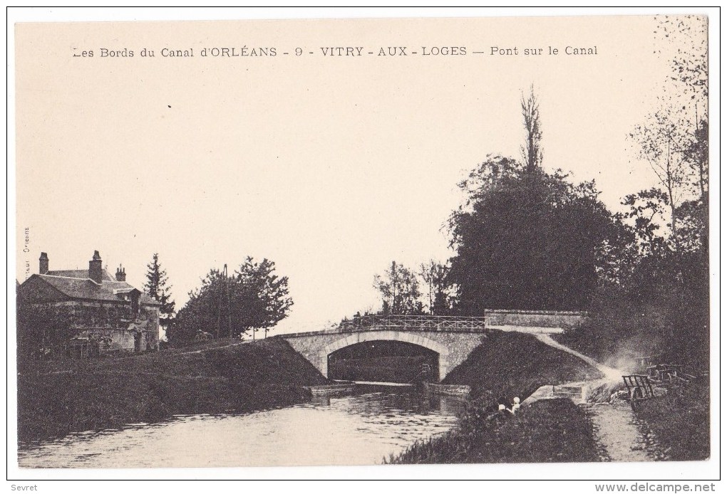 VITRY AUX LOGES  -  Pont Sur Le Canal. Carte Rare. - Autres & Non Classés