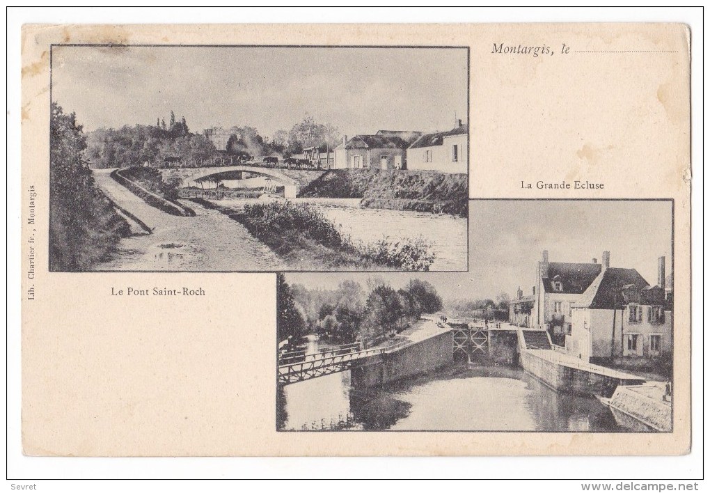 MONTARGIS  -  Le Pont Saint Roch  La Grande Ecluse. - Montargis