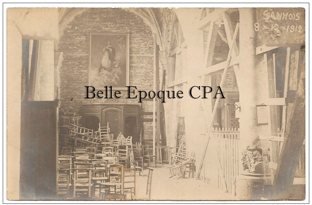 95 - SANNOIS - Intérieur De L'Église - 8 Décembre 1912 +++ Photo Désiré, Sannois ++++ RARE - Sannois