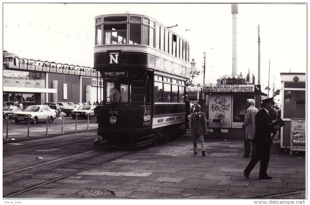 Tram Photo Bolton 66 Blackpool Corporation Tramways Pleasure Beach - Trains