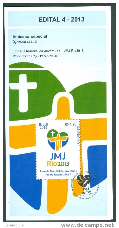 BRAZIL 2013 - World Youth Day - Official Brochure - Portuguese And English - Brieven En Documenten