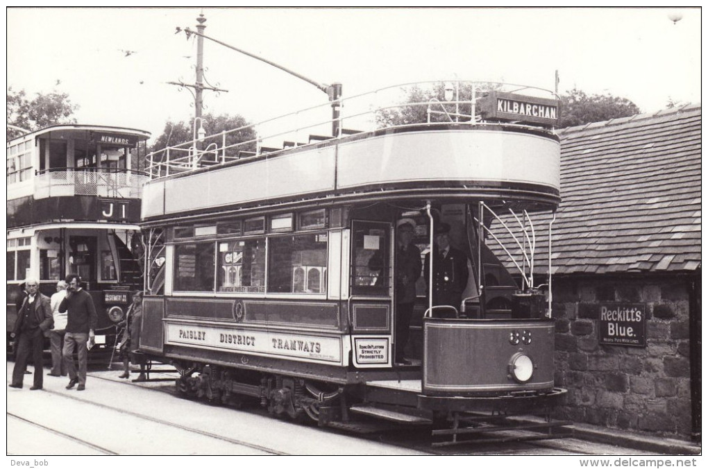 Tram Photo Paisley District Tramways Hurst Nelson Car 68 Crich 1983 Tramcar - Trains