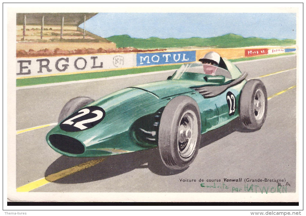 Carte Postale VANWALL (offert Chocolat TOBLER) (PPP0633) - Grand Prix / F1